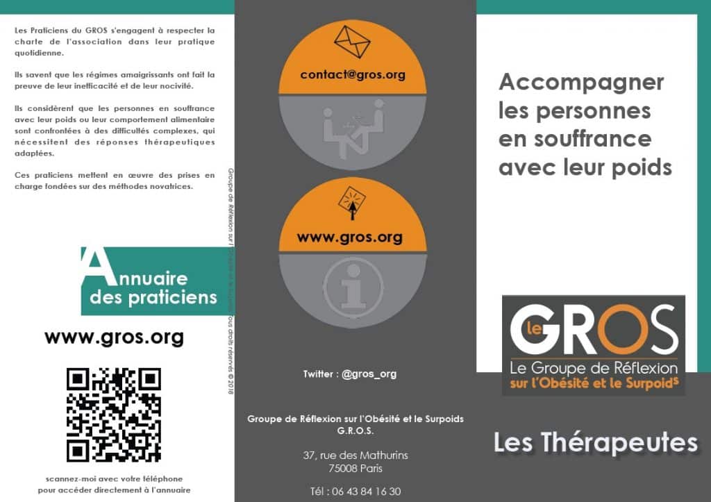Brochure présentation du GROS en Bretagne recto