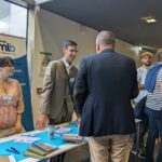 Cédric Fabre et Elisa Garcia-Fernandez au stand de l'URPS MLB